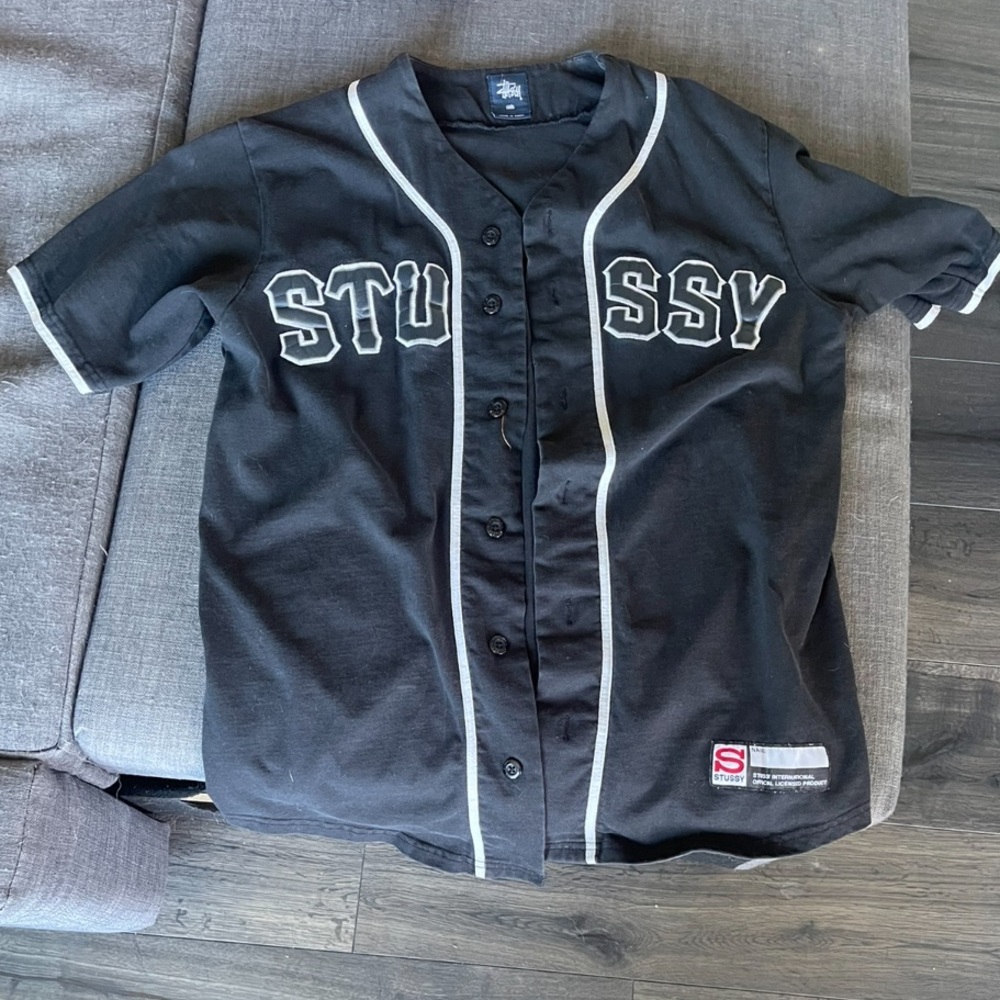 Stussy baseball button up